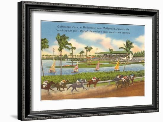 Race Track, Hollywood, Florida-null-Framed Art Print