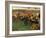 Racecourse, Amateur Jockeys Near a Carriage-Edgar Degas-Framed Art Print