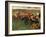 Racecourse, Amateur Jockeys Near a Carriage-Edgar Degas-Framed Art Print