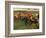 Racecourse, Amateur Jockeys Near a Carriage-Edgar Degas-Framed Art Print