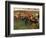 Racecourse, Amateur Jockeys Near a Carriage-Edgar Degas-Framed Art Print