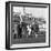 Racehorse and Jockey in Front of Doncaster Racecourse Grandstand, South Yorkshire, 1969-Michael Walters-Framed Photographic Print