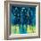 Racehorses - Blue-Neil Helyard-Framed Giclee Print