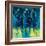 Racehorses - Blue-Neil Helyard-Framed Giclee Print