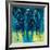 Racehorses - Blue-Neil Helyard-Framed Giclee Print