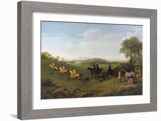 Racehorses Exercising at Goodwood-George Stubbs-Framed Giclee Print