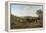 Racehorses Exercising at Goodwood-George Stubbs-Framed Premier Image Canvas