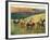 Racehorses in a Landscape-Edgar Degas-Framed Art Print
