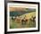 Racehorses in a Landscape-Edgar Degas-Framed Art Print