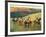 Racehorses in a Landscape-Edgar Degas-Framed Art Print