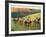 Racehorses in a Landscape-Edgar Degas-Framed Art Print