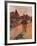 Racehorses in Front of the Tribunes-Edgar Degas-Framed Giclee Print