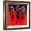 Racehorses - Red-Neil Helyard-Framed Giclee Print