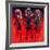 Racehorses - Red-Neil Helyard-Framed Giclee Print