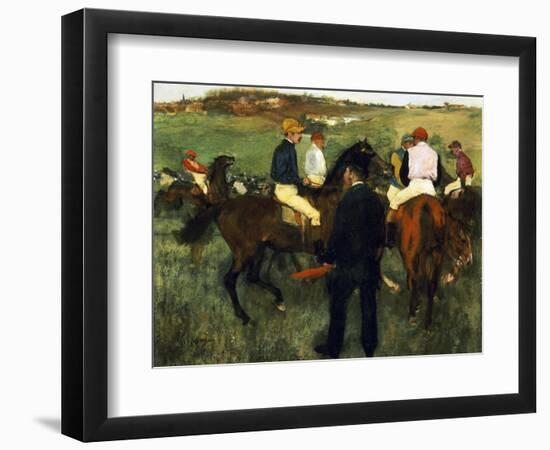 Racehorses-Edgar Degas-Framed Giclee Print