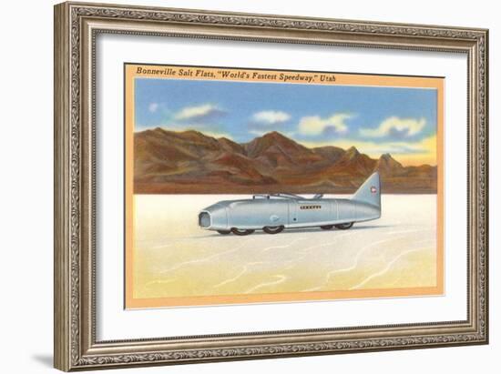 Racer, Bonneville Salt Flats, Utah-null-Framed Art Print