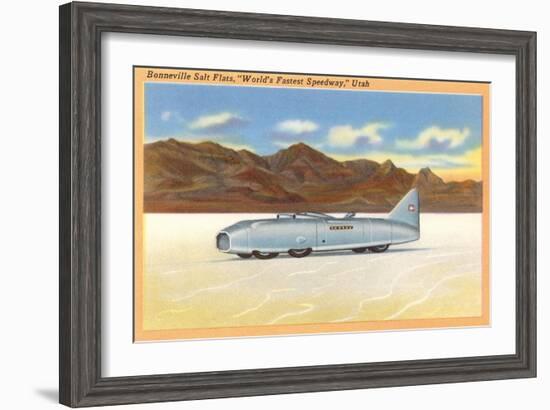 Racer, Bonneville Salt Flats, Utah-null-Framed Art Print