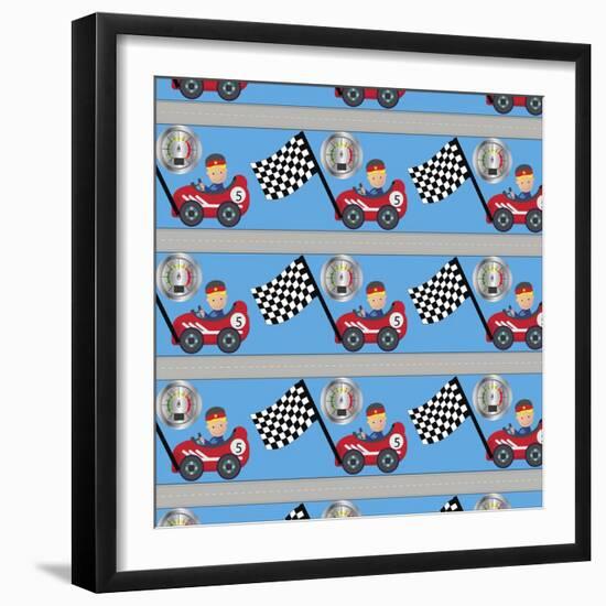 Racer-Asmaa’ Murad-Framed Giclee Print