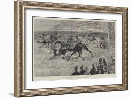 Races at Dongola before the Mudir-Joseph Nash-Framed Giclee Print