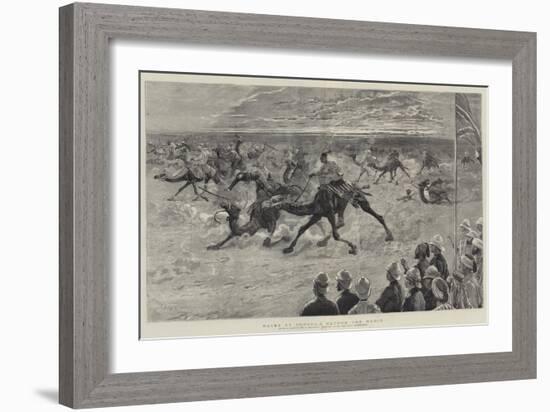 Races at Dongola before the Mudir-Joseph Nash-Framed Giclee Print