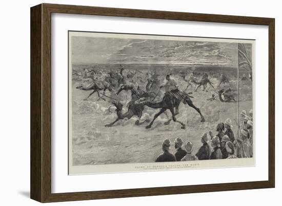 Races at Dongola before the Mudir-Joseph Nash-Framed Giclee Print