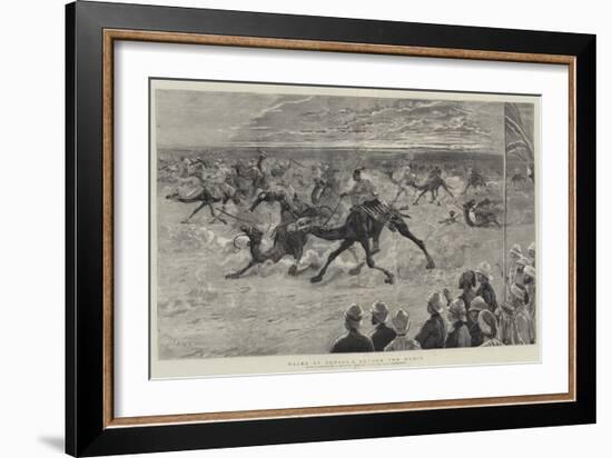 Races at Dongola before the Mudir-Joseph Nash-Framed Giclee Print