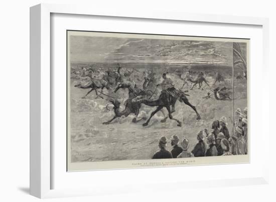 Races at Dongola before the Mudir-Joseph Nash-Framed Giclee Print