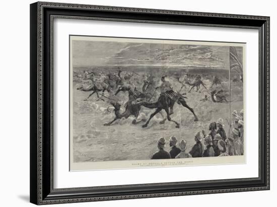 Races at Dongola before the Mudir-Joseph Nash-Framed Giclee Print