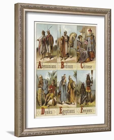 Races of the World-null-Framed Giclee Print