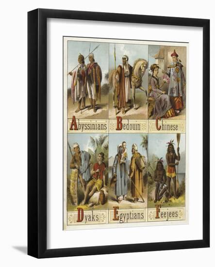 Races of the World-null-Framed Giclee Print