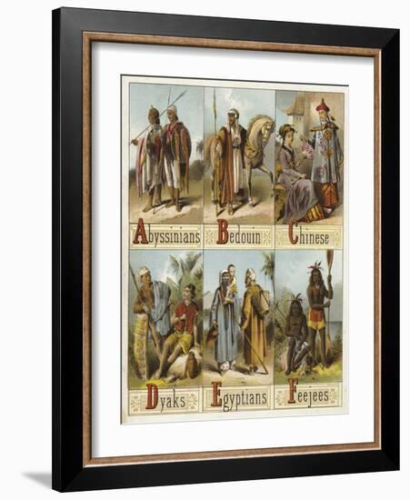 Races of the World-null-Framed Giclee Print