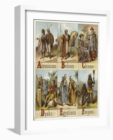 Races of the World-null-Framed Giclee Print