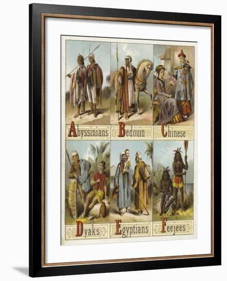 Races of the World-null-Framed Giclee Print