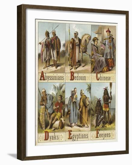 Races of the World-null-Framed Giclee Print