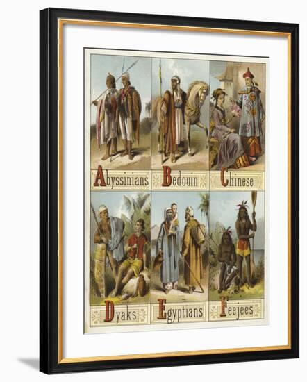 Races of the World-null-Framed Giclee Print