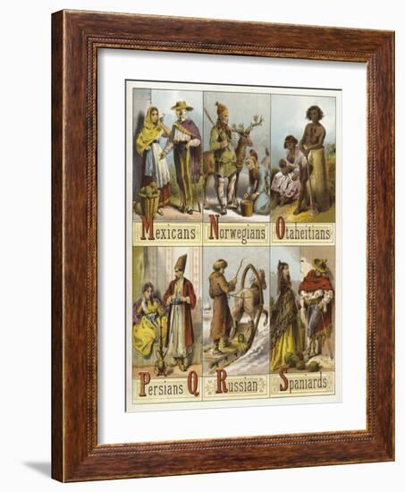 Races of the World-null-Framed Giclee Print