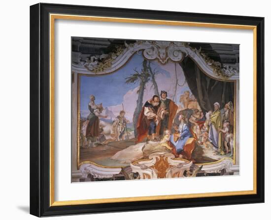 Rachel Hiding Idols-Giovanni Battista Tiepolo-Framed Giclee Print