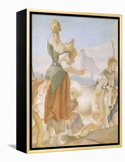 Rachel Hiding Idols-Giambattista Tiepolo-Framed Premier Image Canvas