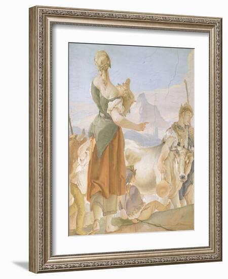 Rachel Hiding Idols-Giambattista Tiepolo-Framed Giclee Print