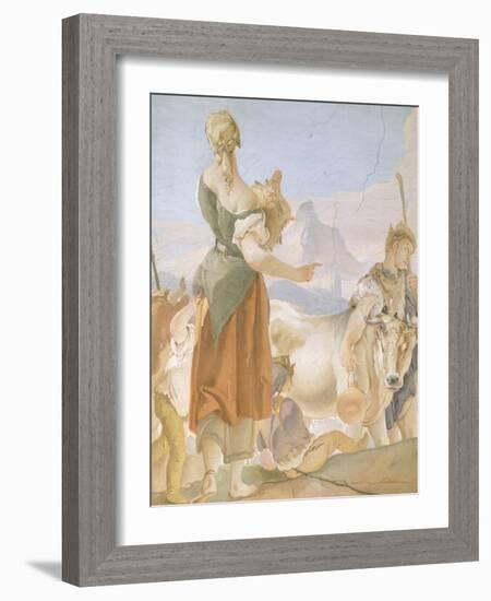 Rachel Hiding Idols-Giambattista Tiepolo-Framed Giclee Print