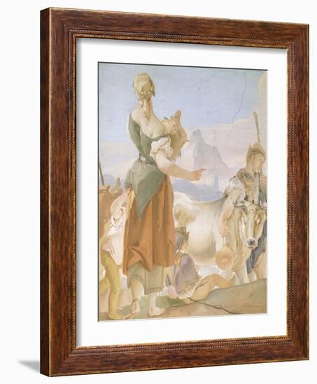 Rachel Hiding Idols-Giambattista Tiepolo-Framed Giclee Print