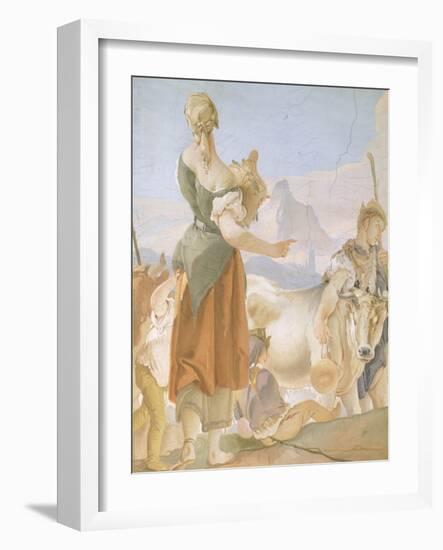 Rachel Hiding Idols-Giambattista Tiepolo-Framed Giclee Print