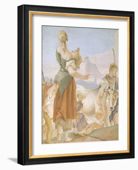 Rachel Hiding Idols-Giambattista Tiepolo-Framed Giclee Print