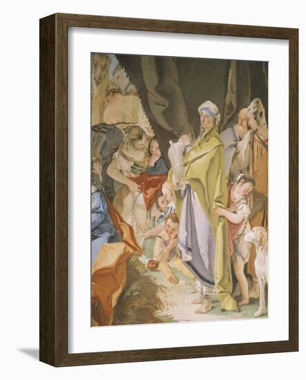 Rachel Hiding Idols-Giambattista Tiepolo-Framed Giclee Print