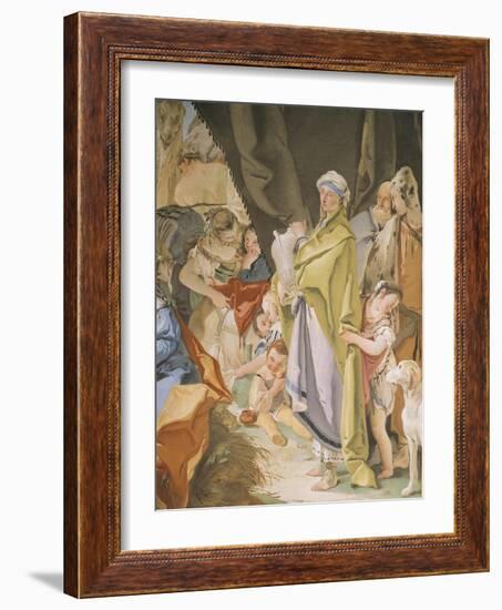 Rachel Hiding Idols-Giambattista Tiepolo-Framed Giclee Print