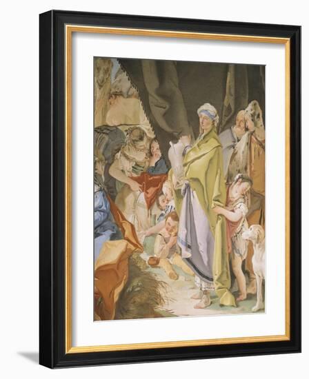 Rachel Hiding Idols-Giambattista Tiepolo-Framed Giclee Print