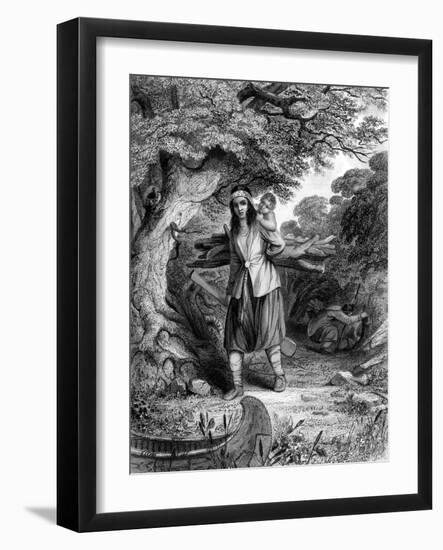 Racial, Dakota, Fuel 1853-Seth Eastman-Framed Art Print