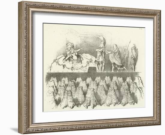 Racine Performed before the Court of Versailles 1695-Gustave Doré-Framed Giclee Print