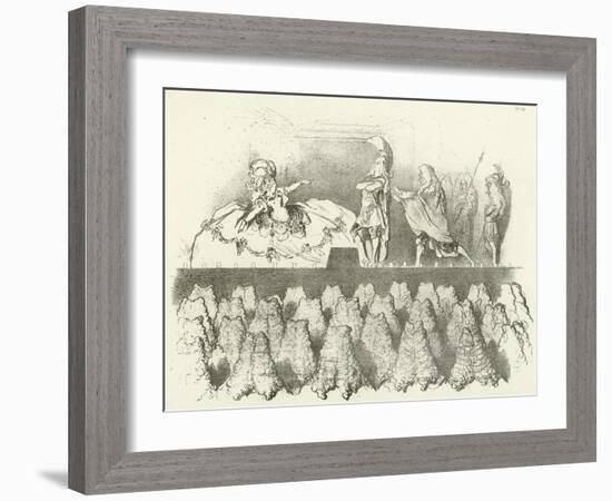 Racine Performed before the Court of Versailles 1695-Gustave Doré-Framed Giclee Print