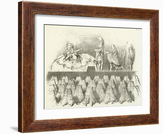 Racine Performed before the Court of Versailles 1695-Gustave Doré-Framed Giclee Print